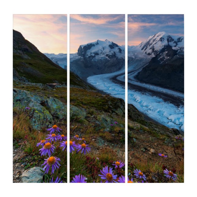 Monte Rosa Glacier | Switzerland Triptych (Front)