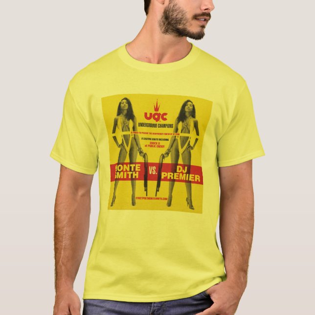 Monte Smith vs. DJ Premier Yellow Shirt (Front)