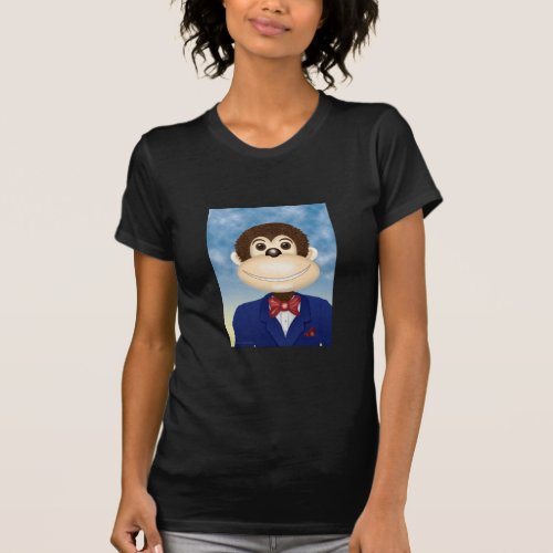 Monte The Smiling Monkey T_Shirt