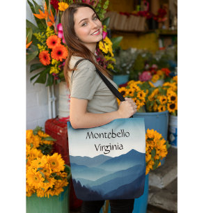 Montebello VA Blue Ridge Mountains Aesthetic  Tote Bag
