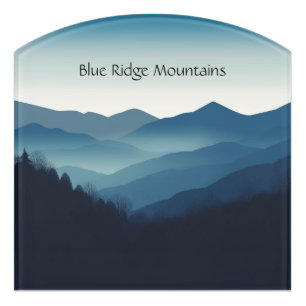 Montebello VA Blue Ridge Mountains Custom  Door Sign