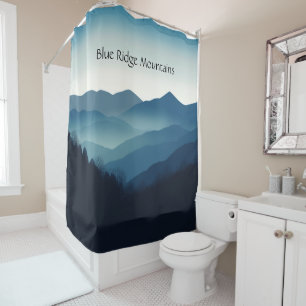 Montebello VA Blue Ridge Mountains Custom Shower Curtain