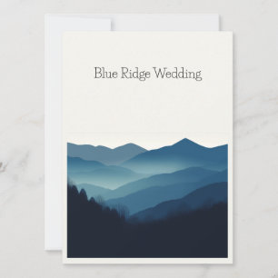 Montebello VA Blue Ridge Mountains Wedding Invitat Invitation