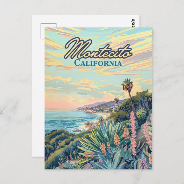 Montecito California Santa Barbara Coastline Postcard (Front/Back)