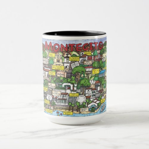Montecito Map Coffee Mug