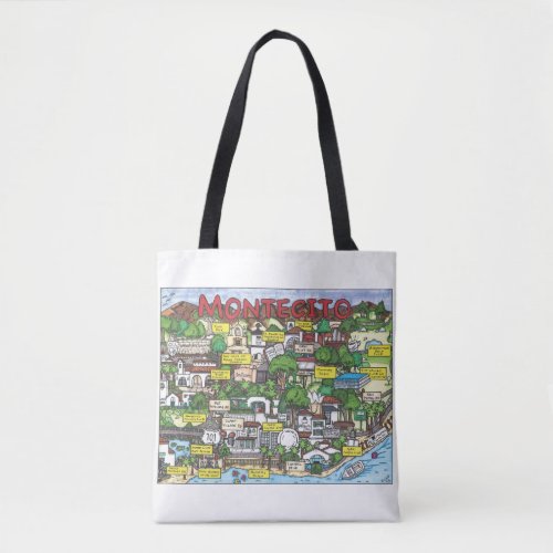 Montecito Map Tote Bag