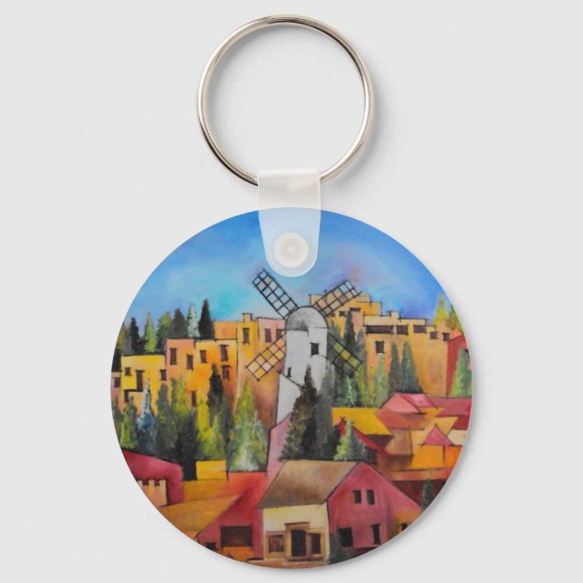 Montefiore Windmill Keychain (Front)