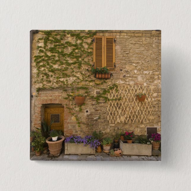 Montefollonico, Val d'Orcia, Siena province, Button (Front)