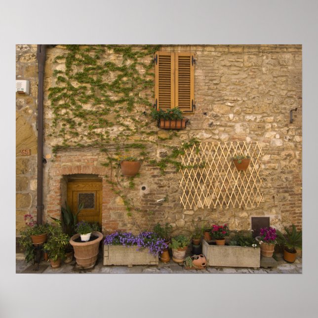 Montefollonico, Val d'Orcia, Siena province, Poster (Front)