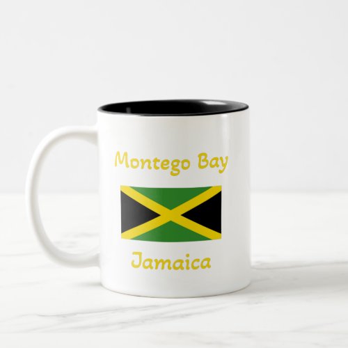 Montego Bay Jamaica  Jamaican Flag  Coffee Mug