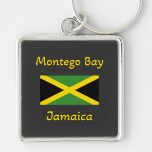 Montego Bay Jamaica – Jamaican Flag Keychain