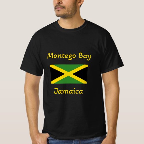 Montego Bay Jamaica  Jamaican Flag T_Shirt