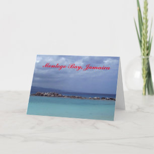 MONTEGO BAY JAMAICA SHADES OF BLUE CARD