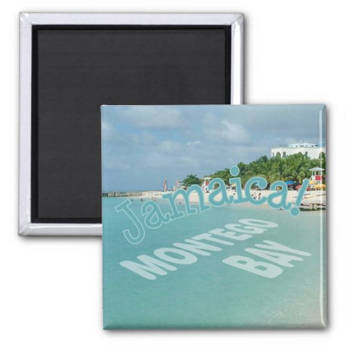 Montego Bay Jamaica Travel Photo Souvenir Magnet