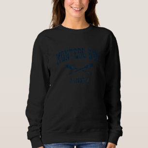 Montego Bay Jamaica Vintage Nautical Paddles Sport Sweatshirt