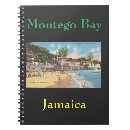 Montego Bay Jamaica Vintage Photo _ Doctors Cave Notebook