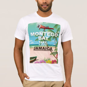 Montego Bay Jamaica vintage travel poster T-Shirt