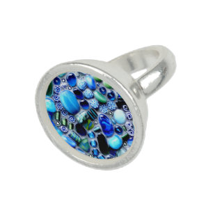 Montego Blues Mosaic Ring