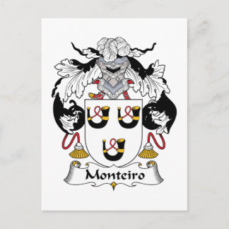 Monteiro Family Crest Postcard