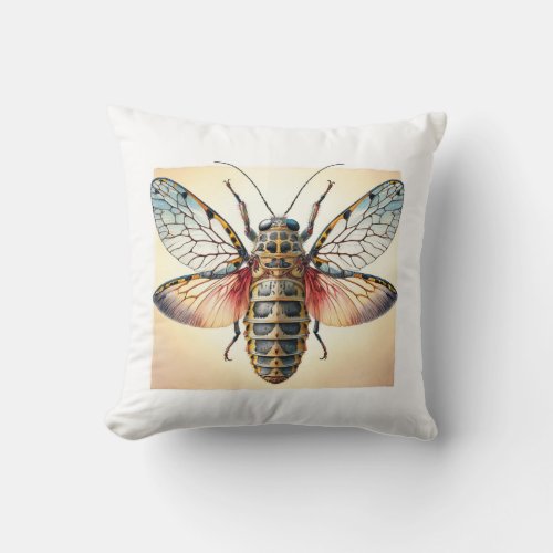 Monteithius Insect Seen from Above 130624IREF102 _ Throw Pillow
