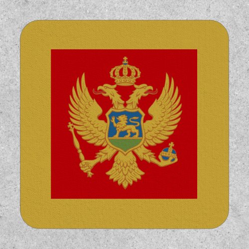 Montenegrin Flag  Coat of Arms Montenegro Patch