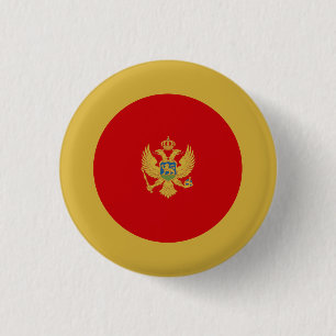 Montenegrin Flag, Flag of Montenegro Button