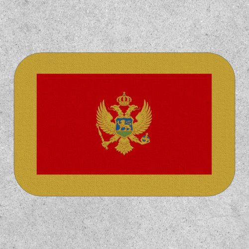Montenegrin Flag Flag of Montenegro Patch