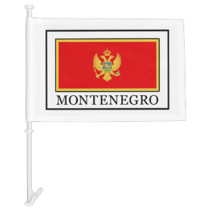 Montenegro Car Flag
