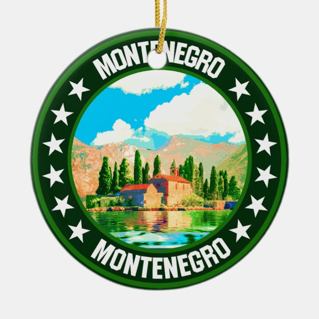 Montenegro                                         ceramic ornament (Front)