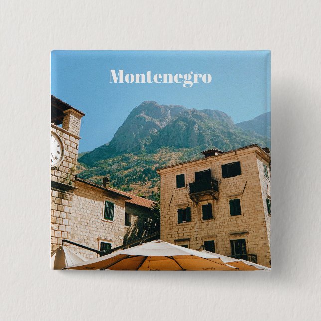 Montenegro Cityscape  Button (Front)