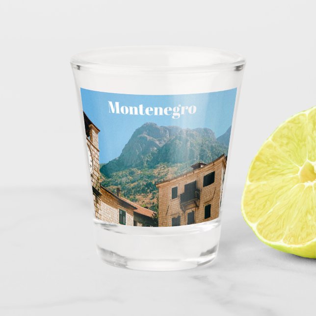 Montenegro Cityscape  Shot Glass (Front)