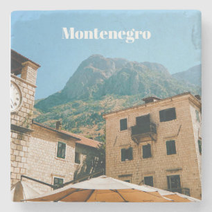 Montenegro Cityscape  Stone Coaster
