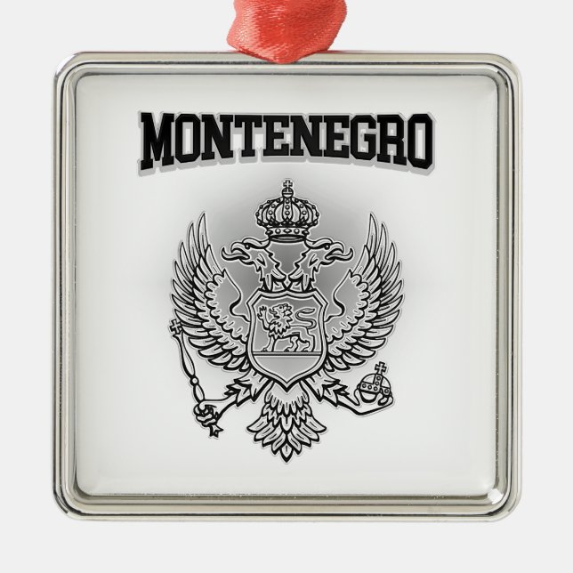 Montenegro Coat of Arms Metal Ornament (Front)