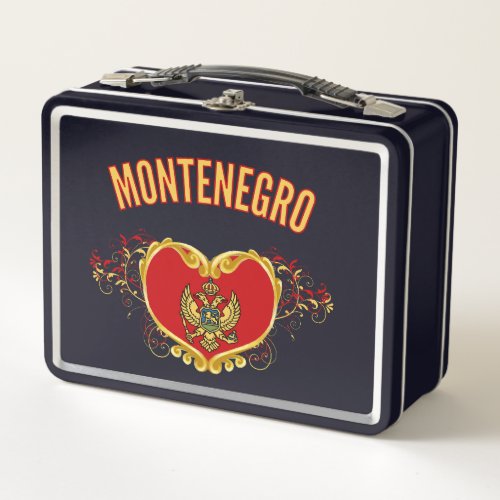 Montenegro Crna Gora Metal Lunch Box