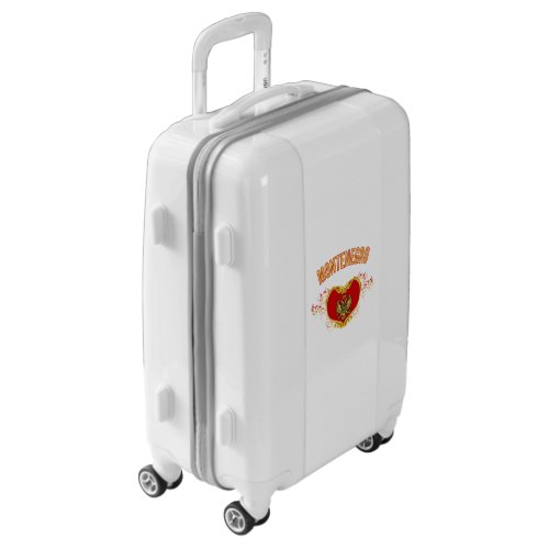 Montenegro Crna Gora Travel Luggage Flag 