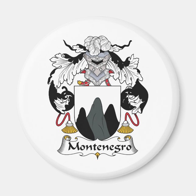 Montenegro Family Crest Magnet (Front)