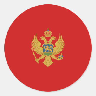 Montenegro Fisheye Flag Sticker
