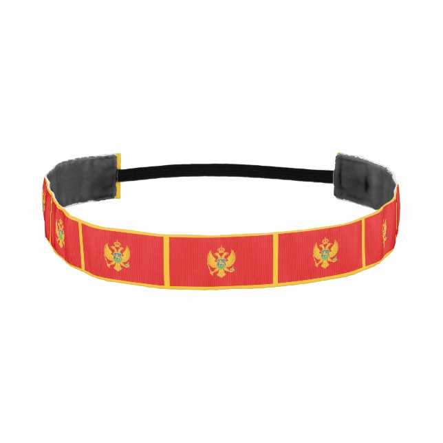 Montenegro Flag Athletic Headband (Front)