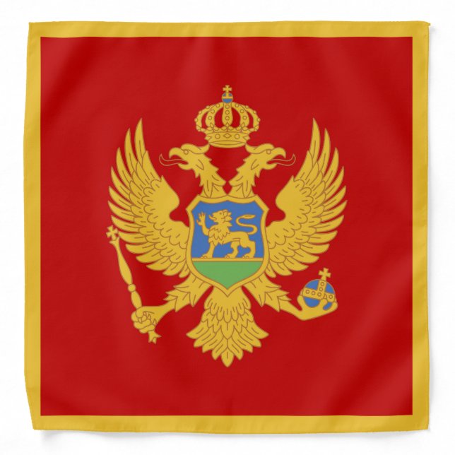 Montenegro flag bandana (Front)