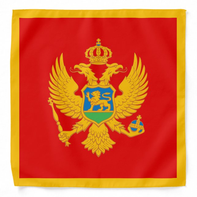 Montenegro Flag Bandana (Front)