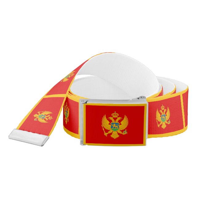 Montenegro Flag Belt (Snake)