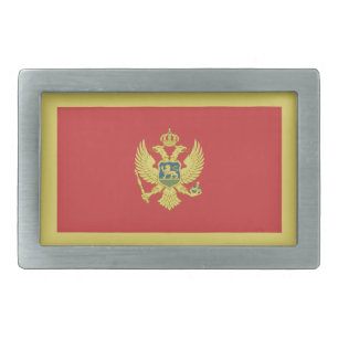 Montenegro Flag Belt Buckle