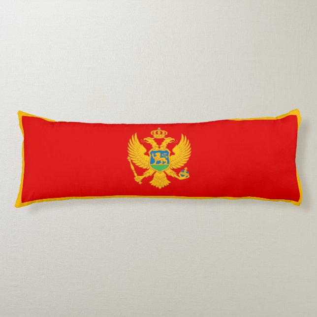 Montenegro Flag Body Pillow (Front)