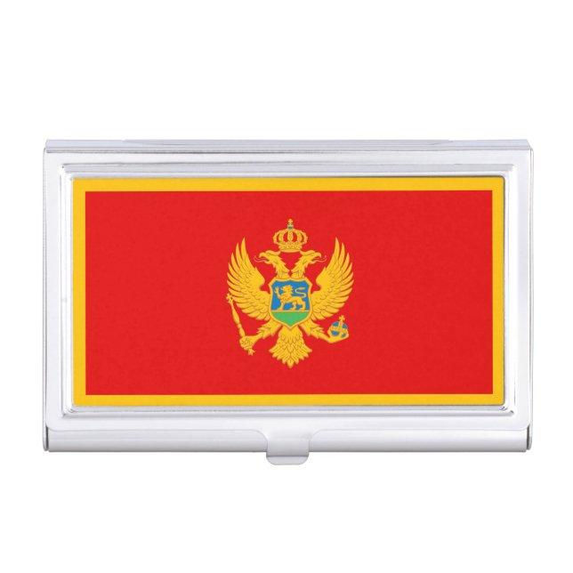 Montenegro Flag Business Card Case (Front)