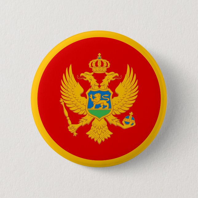 Montenegro Flag Button (Front)