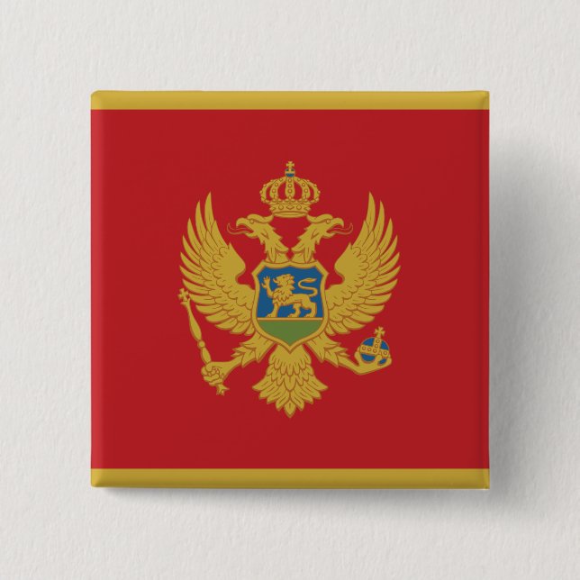 Montenegro Flag Button (Front)