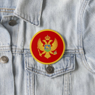 Montenegro flag button