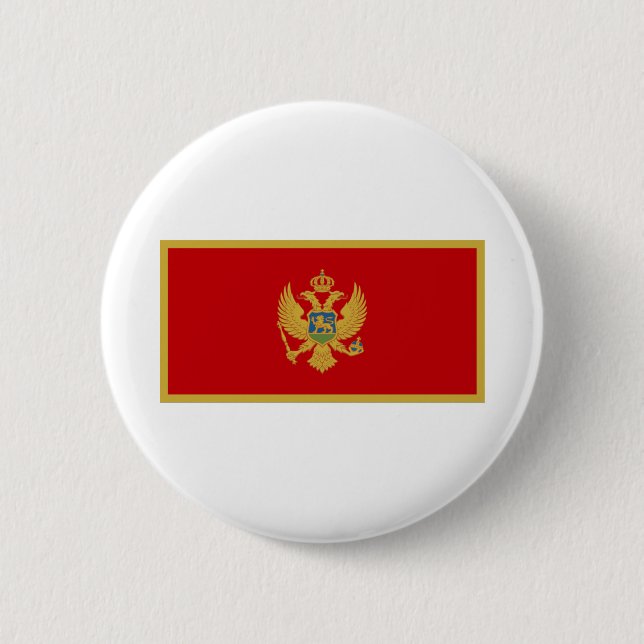 Montenegro Flag Button (Front)