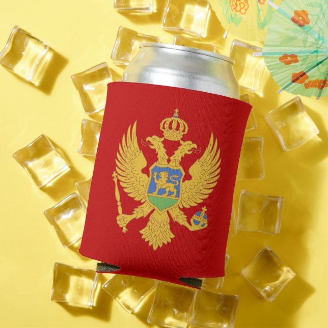 Montenegro flag can cooler (In Situ Summer)