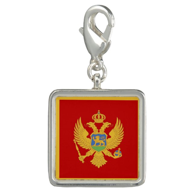 Montenegro flag charm (Front)